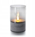  Elektromos Led Gyertya Láng Gracia 12.5 cm Szürke (01625)