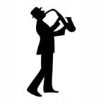  Autós matrica szaxofon 9m 15cm x 11cm