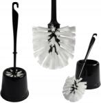 Rodeno Wc Kefe Fekete Fürdőszobai Tartóval Strapabíró Stílusos (ROD2724)