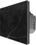 Luxion Intrerupator Simplu Cap Scara / Cruce cu Touch din Marmura LUXION, Serie A - culoare negru