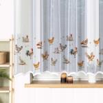 Jacquard függöny a konyhába 170x300 függöny színes tyúkokkal 300x170 madarak (KURY 170x300)