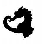  Autós matrica csikóhal 7u 14cm x 15cm