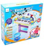 As Instrument Muzical Pianina Electronica Malplay Cu Scaun Si Microfon 45 Cm Inaltime Albastru (bb335b) - etoys Instrument muzical de jucarie