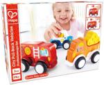 Hape SET 3 MASINUTE CU MOTOR PULL-BACK (HapeE8431) - etoys