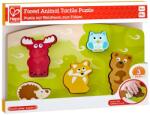 Hape PUZLLE TACTIL - ANIMALELE DIN PADURE (HapeE1621) - etoys