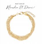 Verona Ezüst karkötő aranyozott lánccal 19 cm (Verona BS33693) (BS33693)