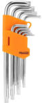 Sparta torx fényes kulcsszett T10-T50 CrV 9db (1232255) - jooszerszam