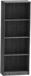 PAKOWORLD Biblioteca Presley, Gri inchis - Sonoma, 60x30x167 cm (248-000009) Biblioteca