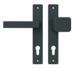  K05G mâner-mâner sferic drept pentru poartă Antracit 90mm Fixă dreapta (3067K22787)