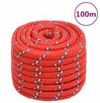 VidaXL Vitorláskötél, piros, 20 mm, 100 m, polipropilén (8720287127017)