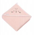 Akuku Fürdőlepedő Fürdőtakaró Kapucnival 100x100cm Rózsaszín A0664 (A0664)