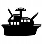  Autós matrica hajó grafika 3v 15cm x 10cm
