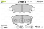 VALEO Set placute frana VALEO 301852 (301852)