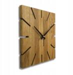  Falióra tölgyfából, Négyzet 50 cm Amber (MAS008 50 cm Amber)