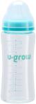 U-Grow Pachet Biberon de sticla 260ml + Tentine 2 bucati, U-Grow