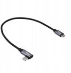 Akyga Usb Type-C Usb Type-C sarokkábel 30cm AK-USB-53 60W zsinór (AK-USB-53)