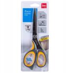 Deli irodai olló, 21cm, Soft Touch, szürke-narancssárga (77757)