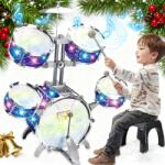  Dob Szett Gyerekeknek, 10 részes, jazz dobok, tányér, szék, 5 dob (21083475)