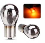 m-tech Chrom 21W PY21W narancssárga izzók irányjelzőhöz BAU15S 2 db