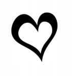  Autós matrica szív