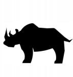  Autós matrica orrszarvú 3s 15cm x 8cm