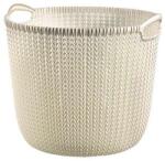 Keter szennyestartó kosár Knit L kerek 30 l krémszínű (226388)