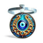 Kincsecske Kollekció Nazer szemes szerencse kulcstartó patkóval