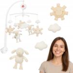 Fehn Körhinta Kiságyba Fehn Bárány Zenedoboz Felhúzható Plüss Bézs (4001998154610)