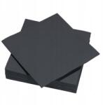  Fekete szalvéták 38x38cm 40 darab