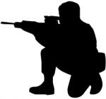  Autós matrica katona póni 15cm x 13cm