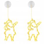  LED-es karácsonyi lámpák Ablak dekoráció karácsonyra 2 db Mikulás (X0023MV86L)