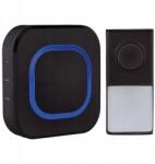 Solight vezeték nélküli kapucsengő, konnektoros, 250m, fekete, tanulókóddal (SOD1L49B)