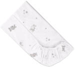 Lorelli gumis lepedő 60x120 + 15cm - Little Rabbits Grey - kreativjatek