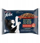 FELIX Deliciously Sliced Vidéki Ízek 4x80g Macskaeledel Mix 4 Íz