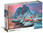 Clementoni Norvégia Hamnøy 500 db-os Compact puzzle Clementoni (CL35587)