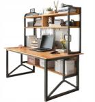 Rebiko Számítógépasztal Sötét Bükk, 120 CM, gamer asztal (BIURKO KOMPUTEROWE CIEMNY BUK LOFT)