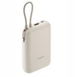 Xiaomi Powerbank Xiaomi 10000 mAh Bézs beépített kábellel (58477)