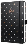 Sigel Naptár, A5, heti, 2026, kemény borító, SIGEL "Jolie", Dark love (SIJ6335) - kreativjatek
