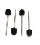  4 darabos Wc kefe készlet különböző fejekkel, szilikon és hagyományos sörtékkel (4WC)