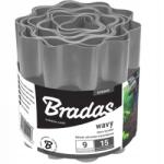 Bradas Hullámos Gyepszegély Paliszád 9M X 25CM Szürke Kertbe (B1/R3/P1/2272)