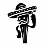  Autós matrica sombrero kaktusz 10cm x 15cm