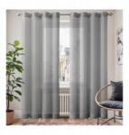  Függöny Átvezetőkkel Szövet Szürke 245x140 cm 2 db-os szett (5908453119605)