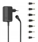 Hama univerzális hálózati tápegység 12 V/600 mA, állítható, 7 csatlakozós (00223612)