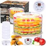 Camry zöldség-gyümölcs szárító, 5 tálca, 550W, 35-70°C, időzítő (CR6659)