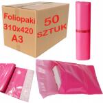 PAKO Kurier Fóliatasakok Csomagoláshoz 420X310 MM A3 Méretű Rózsaszín Fóliatasak 50 Db