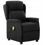 vidaXL Masszázsfotel Fekete anyag (348351)