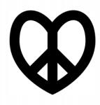  Autós matrica Csendes-óceán szív szoba 15 x 14cm