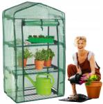 GardenLine Kerti Üvegház Erkély Mini Alagút Zöldséges Fólia Terasz 64x49x125 (TUN5245)
