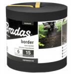 Bradas Border gyepszegély 6m x 15cm fekete OBPBK06150 Bradas 2326 (OBPBK06150)