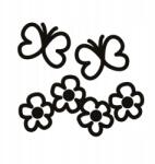  Autós matrica virágok és pillangók